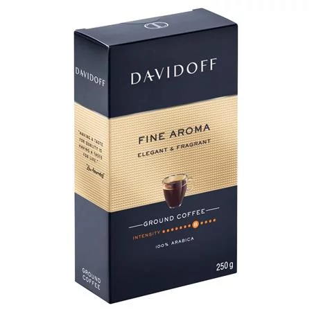 Kávé, pörkölt, őrölt, 250 g, DAVIDOFF 