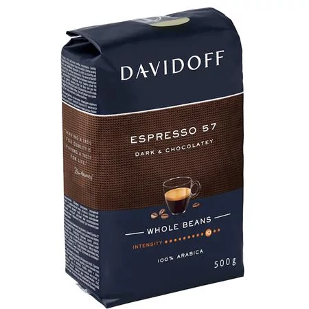 Kávé, pörkölt, szemes, 500 g, DAVIDOFF 