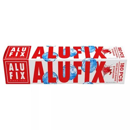 Jéggolyókészítő zacskó, önzáró, 180 db, ALUFIX