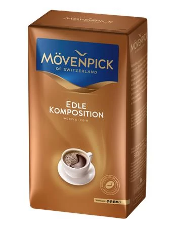 Kávé, pörkölt, őrölt, vákuumos csomagolásban, 500 g, MÖVENPICK 