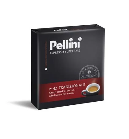 Kávé, pörkölt, őrölt, 2x250 g, PELLINI, 