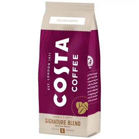 Kávé, közepes pörkölésű, őrölt, 200 g, COSTA 