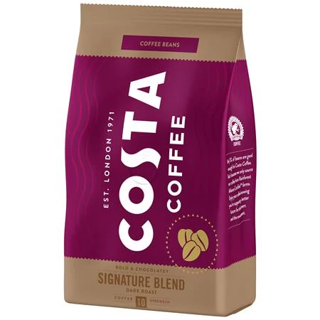 Kávé, sötét pörkölésű, szemes, 500 g, COSTA 