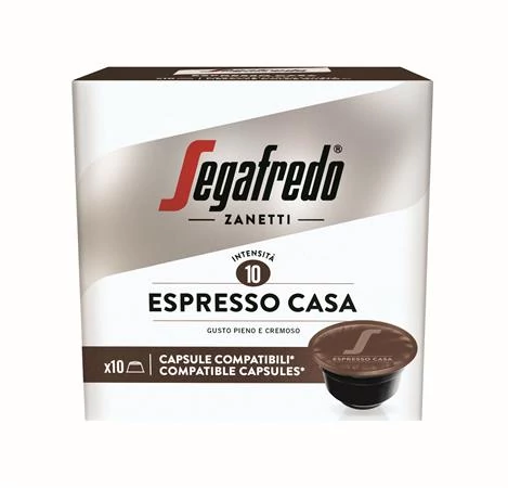 Kávékapszula, Dolce Gusto kompatibilis, 10 db, SEGAFREDO 