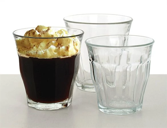 Kávéspohár, üveg, 6db-os szett, 24cl, 