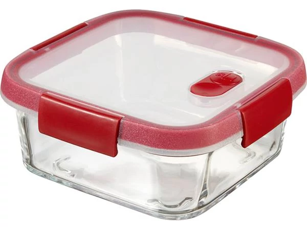 Ételtartó, szögletes, üveg, 0,7 l, CURVER 