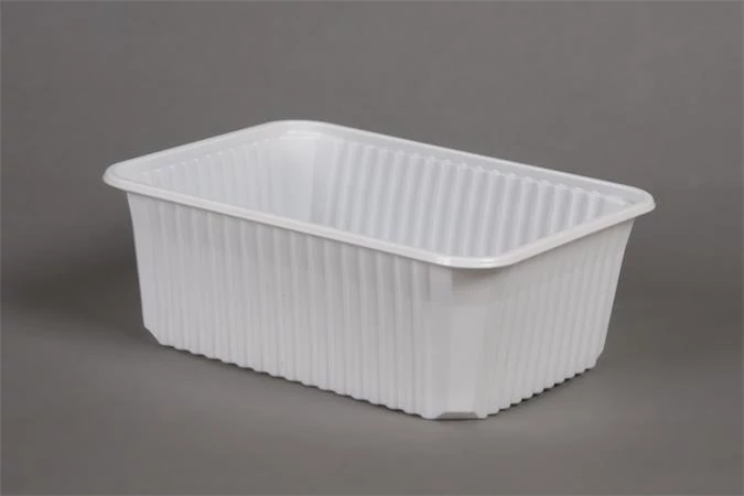 Ételtároló doboz, műanyag, szögletes, mikrózható, 1000 ml, 50 db, 