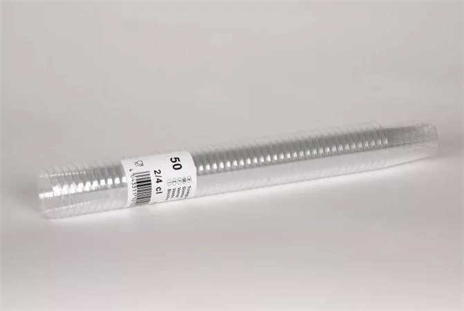 Snapszos pohár, műanyag, 2-4 cl, 50 db, 