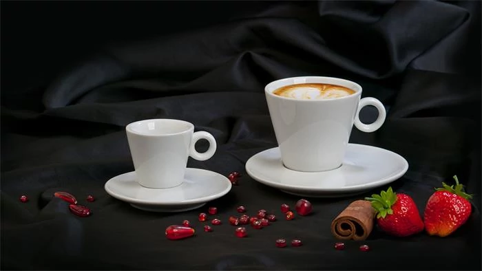 Mokkáscsésze+alj, fehér, 7cl, 6db-os szett, 