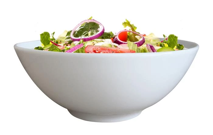 Müzlis és salátástálka, ROTBERG, fehér, 17 cm, 6 db-os szett 