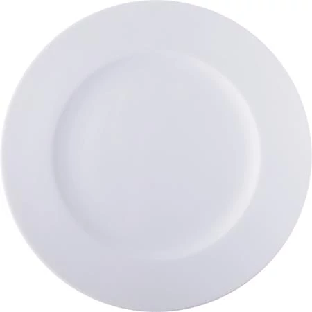 Lapostányér, fehér, 24 cm, 6 db-os szett 