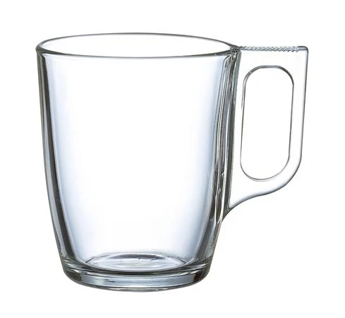 Üvegpohár, füllel, 6 db-os szett, 25cl, 