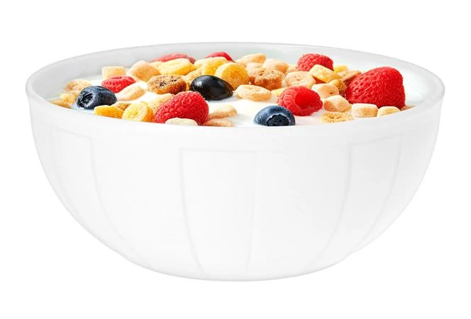 Müzlis és salátástálka, ROTBERG, fehér, 17 cm, 6 db-os szett, 