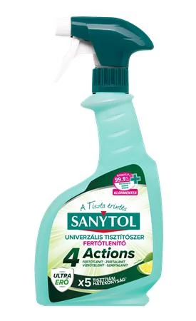 Általános tisztító- és fertőtlenítő spray, 500 ml, SANYTOL 