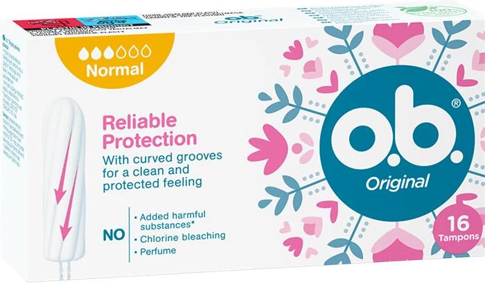 Tampon, normál, 16 db, OB 