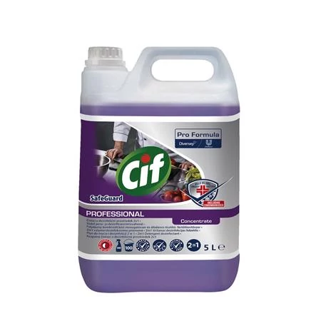 Kombinált tisztító- és fertőtlenítőszer, 5 l, CIF 