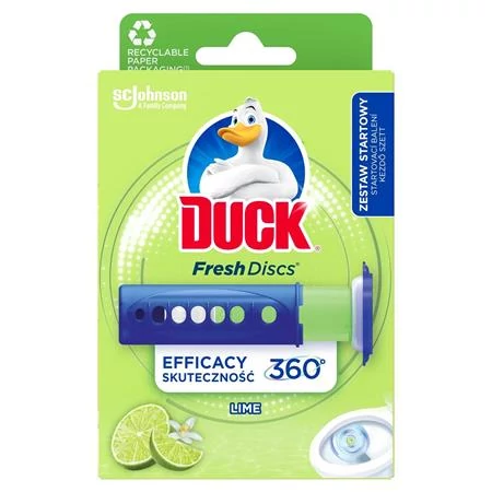 WC tisztító korong adagolóval, 36 ml, DUCK 