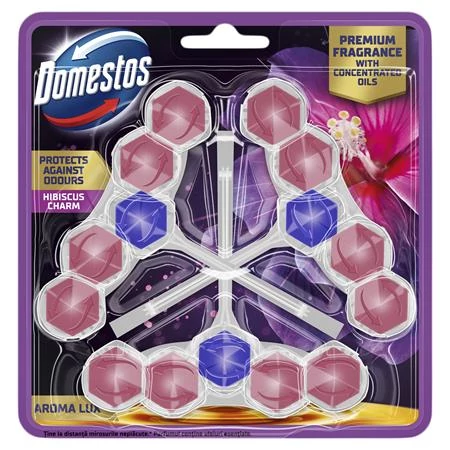 WC frissítő blokk, 3 db-os, DOMESTOS 