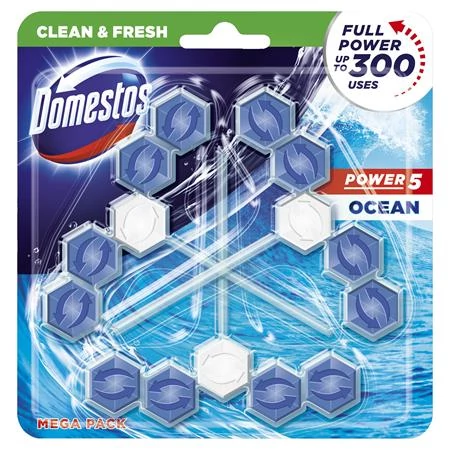 WC frissítő blokk, 3 db-os, DOMESTOS 