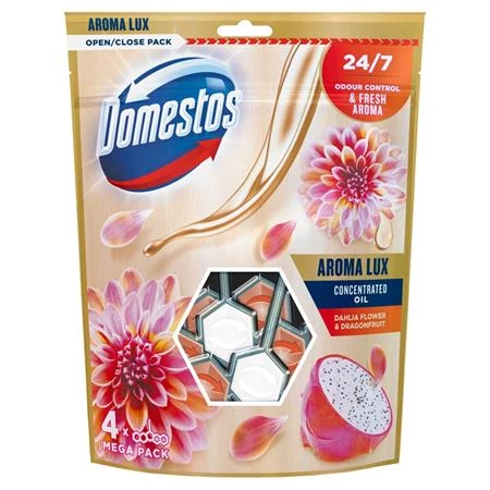 WC frissítő blokk, 4 db-os, DOMESTOS 