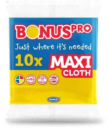 Törlőkendő, univerzális, 10 db, BONUS 