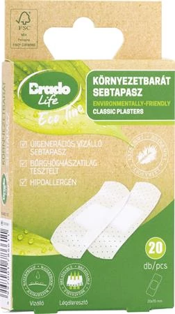 Sebtapasz, vízálló, 20 db, 1 méretben, BRADOLIFE 