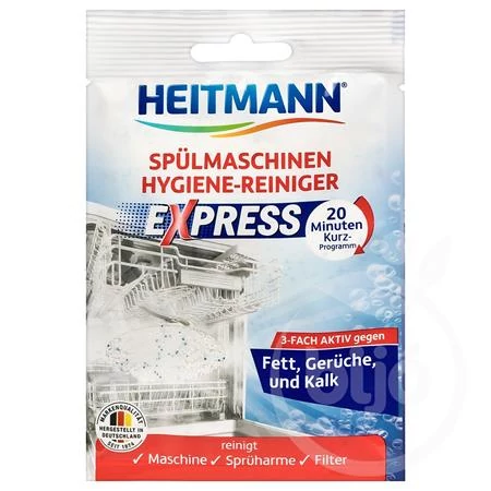 Mosogatógép tisztító por, 30 g, HEITMANN 