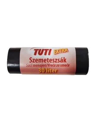 Szemeteszsák, extra erős, 30 l, 20 db, 50x60 cm, 15 µ, TUTI 