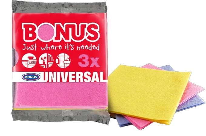 Törlőkendő, univerzális, 3 db BONUS 
