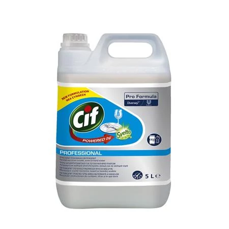 Gépi mosogatószer, kemény vízhez, 5 l, CIF 