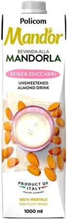 Növényi ital, cukormentes, dobozos, 1 l, MAND`OR 
