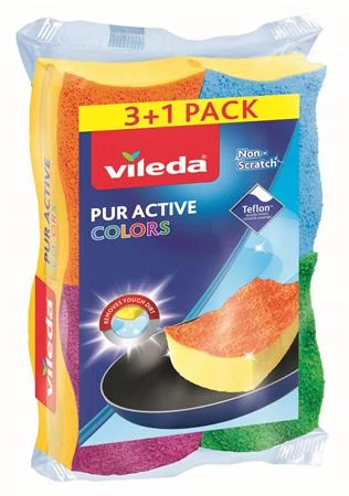 Mosogatószivacs, 3+1 db, VILEDA 