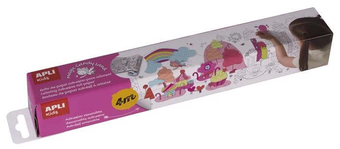 Színező tekercs, öntapadó, APLI Kids 
