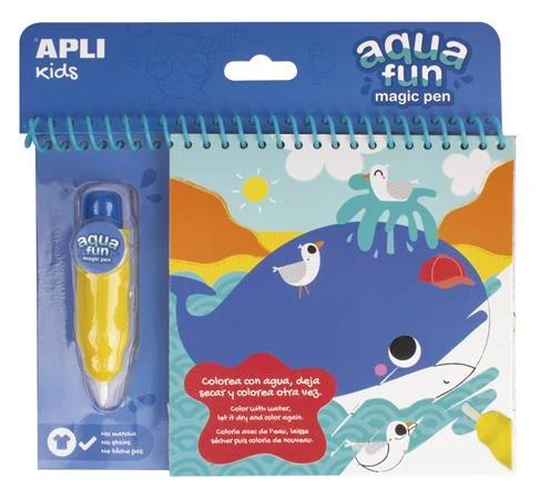 Színezőfüzet, vízbázisú, APLI Kids 