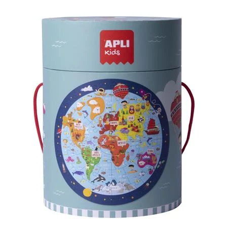 Puzzle, kör alakú, 48 darabos, APLI Kids 