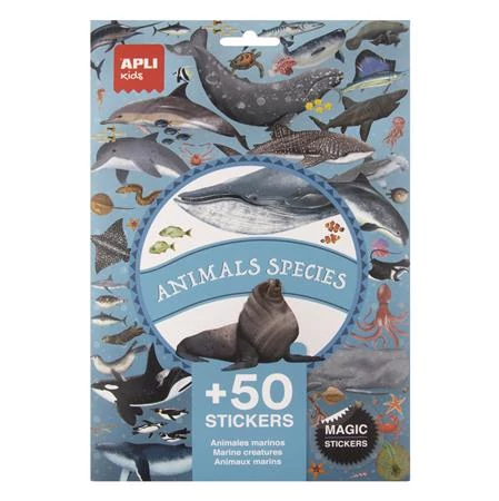 Matrica, újra felhasználható, 50 db, APLI Kids 