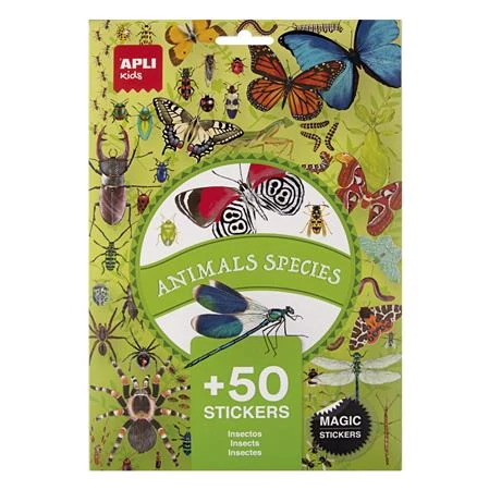 Matrica, újra felhasználható, 50 db, APLI Kids 