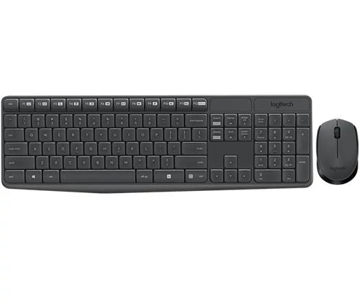 Egér- és billentyűzet készlet, vezeték nélküli, USB, HUN, LOGITECH 