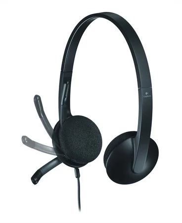 Fejhallgató, mikrofonnal, USB csatlakozás, LOGITECH 