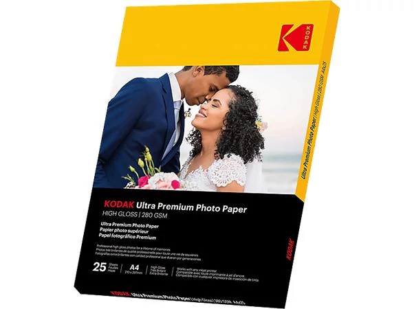 Fotópapír, tintasugaras, A4, 280 g, fényes, KODAK 