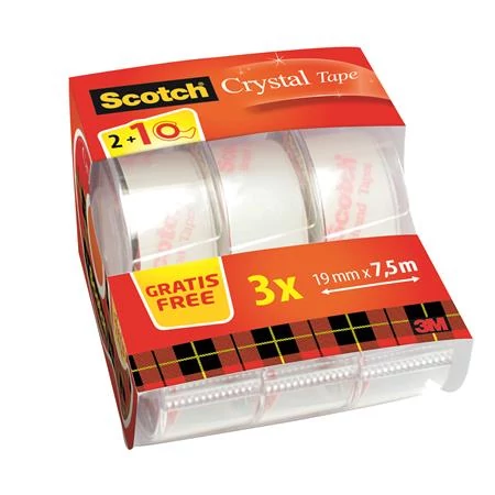 Ragasztószalag adagolón, kézi, 19 mm x 7,5 m, 3M SCOTCH 