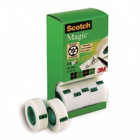 Ragasztószalag, 2 db ajándék, 19 mm x 33 m, 3M SCOTCH 