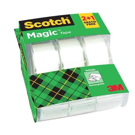 Ragasztószalag, adagolón, kézi, 19 mm x 7,5 m, 3M SCOTCH 