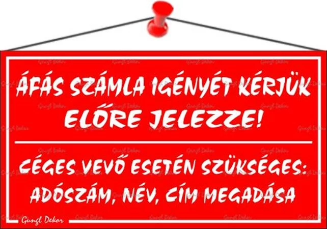 Információs tábla, 22,5x12,5 cm, 