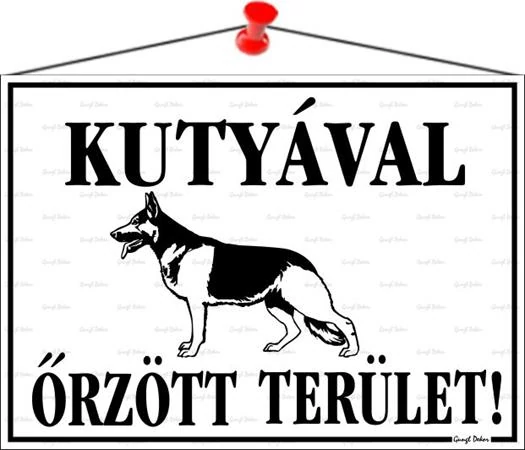 Információs tábla, 35x25 cm, 