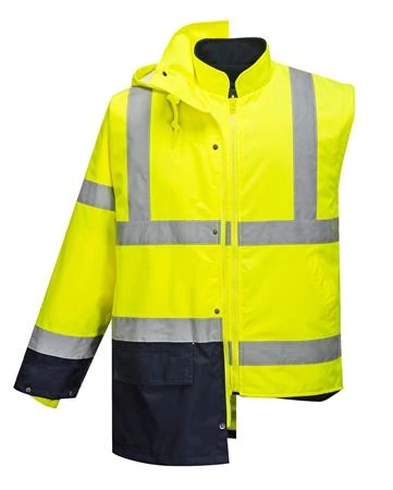 Munkavédelmi kabát, kéttónusú, 5 az 1-ben, XL méret 