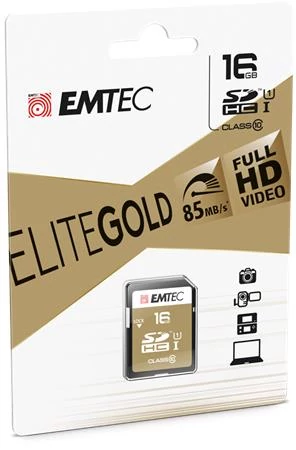 Memóriakártya, SDHC, 16GB, UHS-I/U1, 85/20 MB/s, EMTEC 