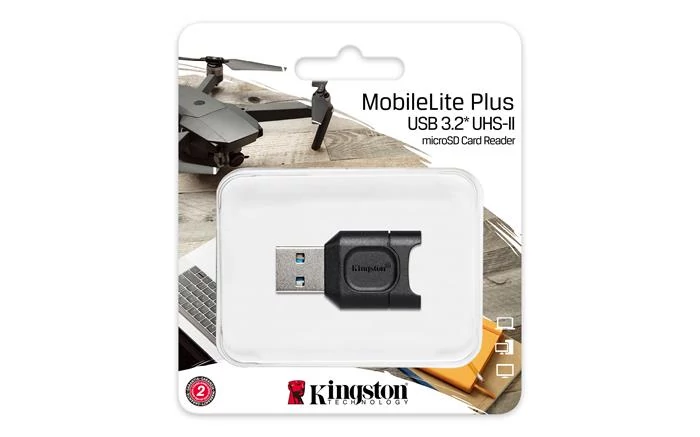 Kártyaolvasó, microSD kártyához, USB 3.2 Gen 1, KINGSTON 