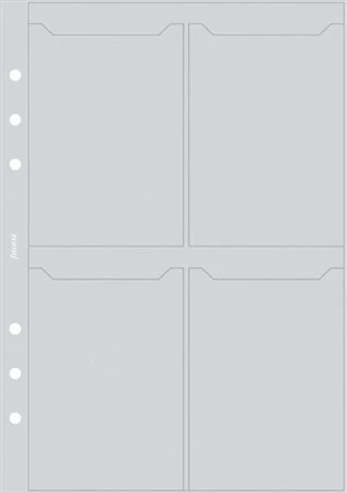 Kalendárium betét, kártyatartó, pocket méret, FILOFAX