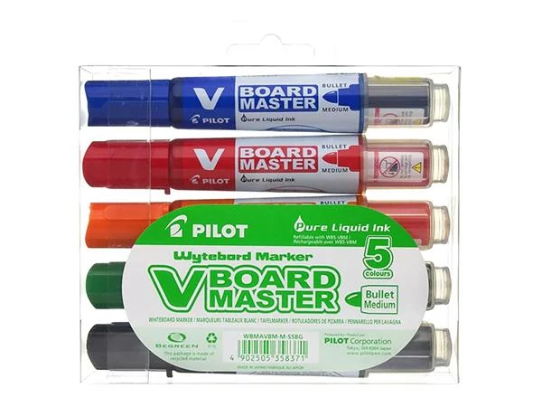 Táblamarker készlet, 2,3 mm, kúpos, PILOT 